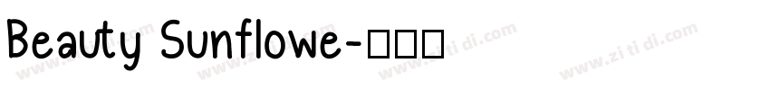 Beauty Sunflowe字体转换